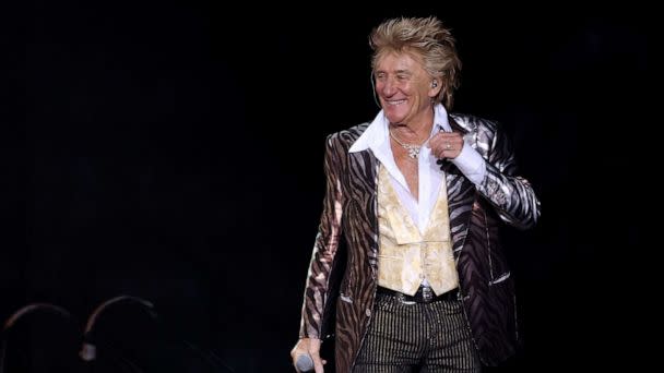 PHOTO: Rod Stewart performs at Spark Arena on April 9, 2023 in Auckland, New Zealand. (Dave Simpson/WireImage/Getty Images, FILE)