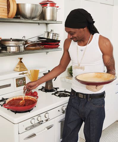 <p>Heather Gildroy</p> Snoop Dogg recently released his new cookbook, 'From Crook to Cook'