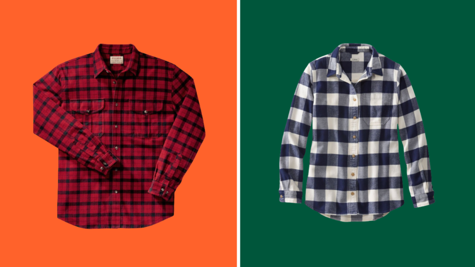 Keep warm in style with a flannel shirt.