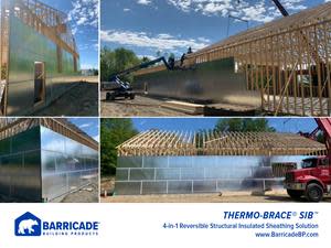 Texas Installation of Barricade Thermo-Brace SIB - 4-in-1 Structural Insulated Board