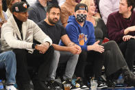 <p>Courtside at the New York Knicks game on Dec. 2 is stacked with stars like Kal Penn and his fiancé Josh, and <em>Succession</em> star Nicholas Braun with his mom, Elizabeth Lyle.</p>