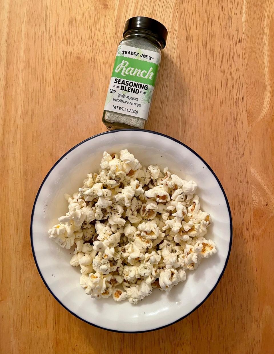 Popcorn with Trader Joe's Ranch Seasoning Blend