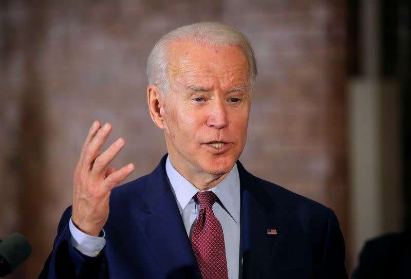 Democratic U.S. presidential candidate and former Vice President Joe Biden campaigns in Flint