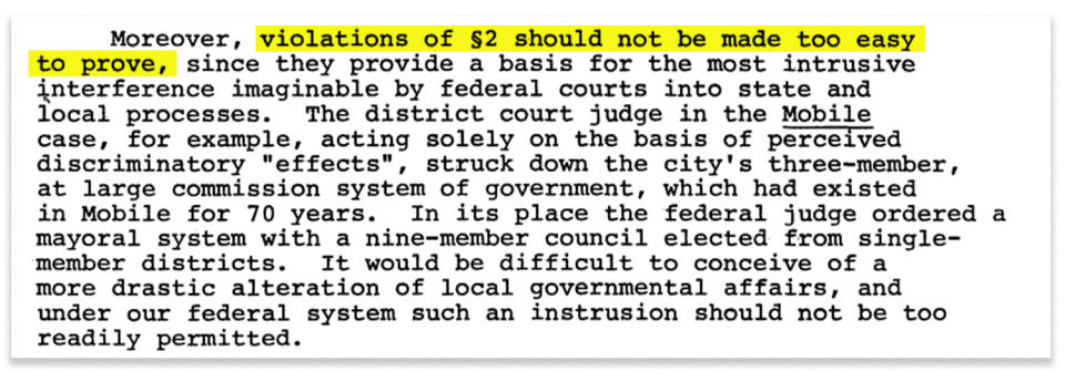 A 1981 memo penned by Roberts advocating against legislation in Congress that would lower the barriers for race discrimination claims. (National Archives)