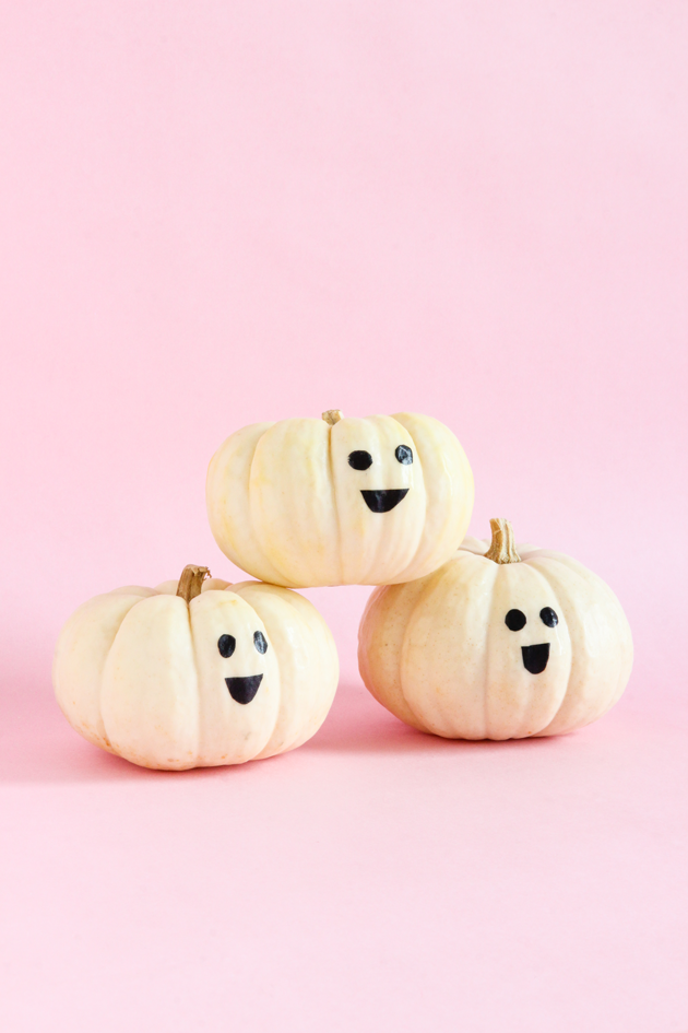 Smiling Ghost Pumpkins