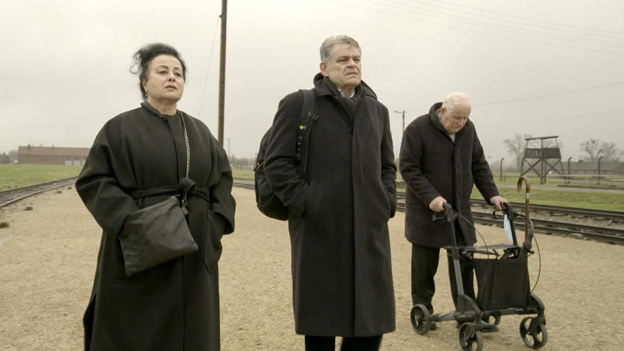  Maya Lasker-Wallfsich, Kai Höss and Hans Jurgen Höss in The Commandant's Shadow. 