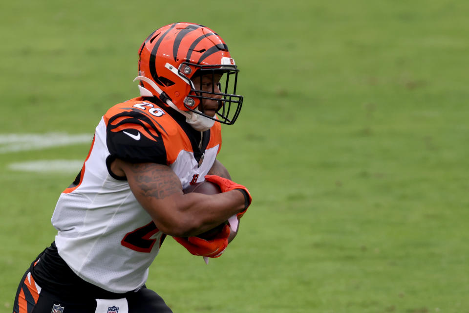 Running back Joe Mixon #28 of the Cincinnati Bengals