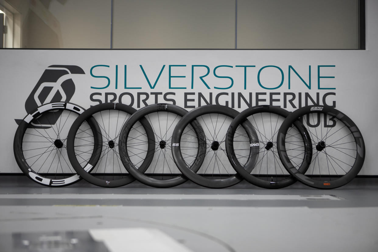  Six wheelsets in the Silverstone wind tunnel 