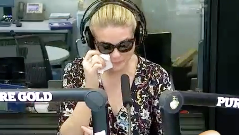 Pictured here, Erin Molan was reduced to tears during a radio segment on WSFM.