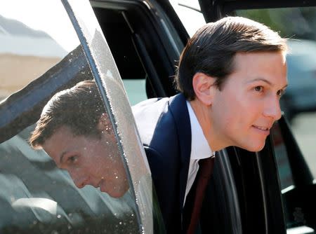 White House Senior Adviser Jared Kushner arrives for his appearance before a closed session of the Senate Intelligence Committee as part of their probe into Russian meddling in the 2016 U.S. presidential election, on Capitol Hill in Washington. REUTERS/Jonathan Ernst
