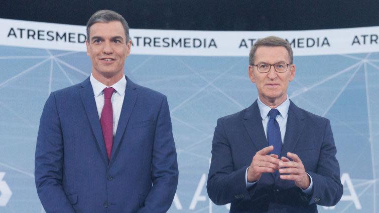 Pedro Sánchez y Alberto Núñez Feijóo