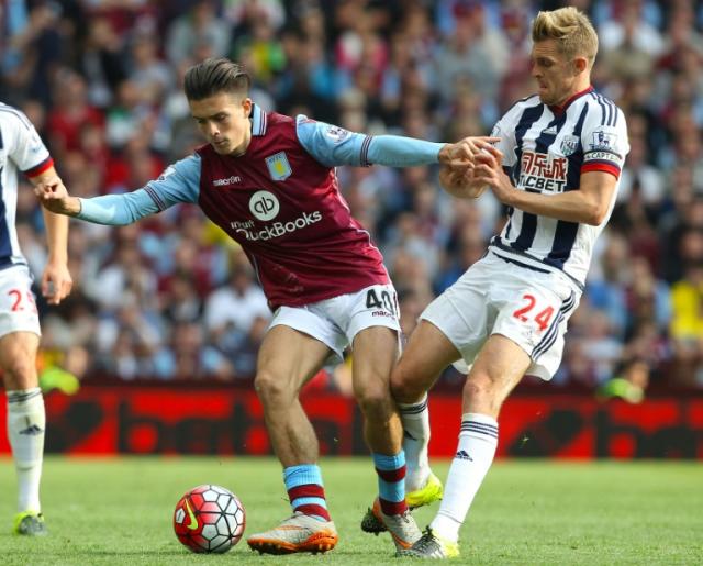 Jack Grealish of Aston Villa during the Premier League match at