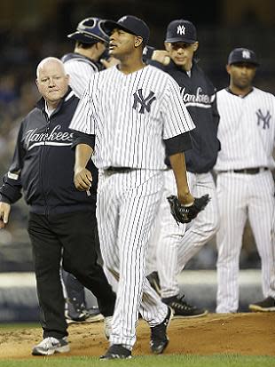 Nova, Cervelli leave Yankees game with injuries