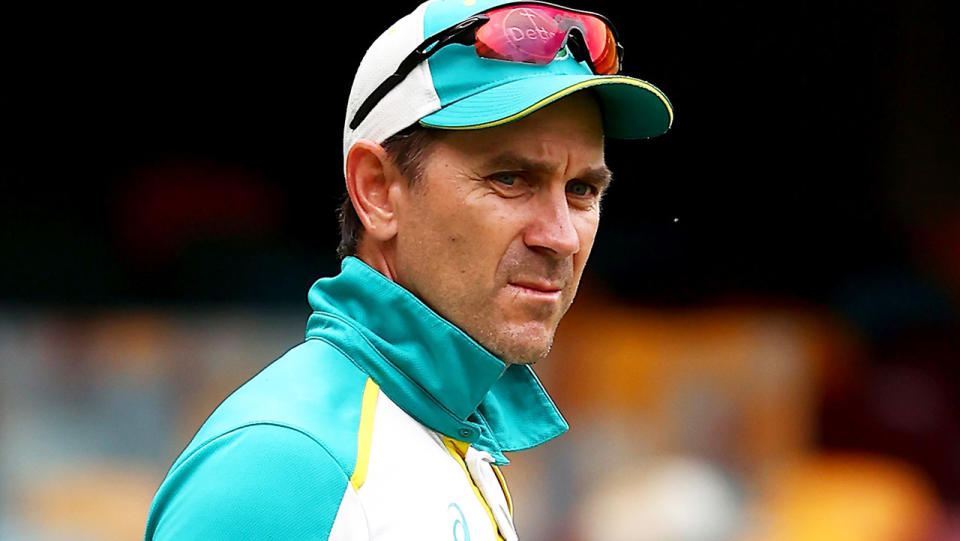 Australian coach Justin Langer is pictured.