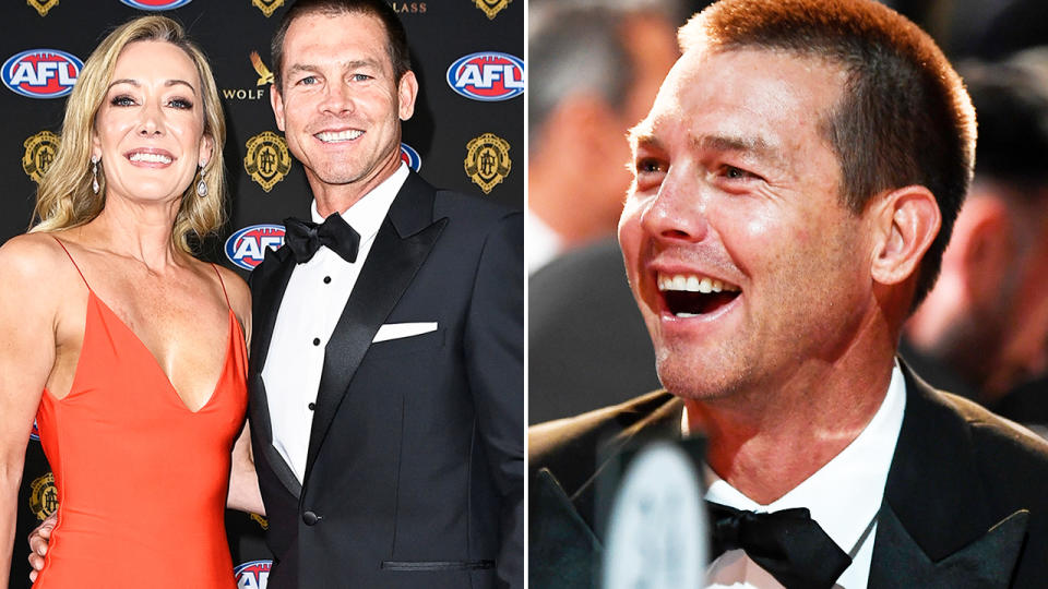 Ben Cousins, pictured here at the Brownlow Medal ceremony in 2021. 