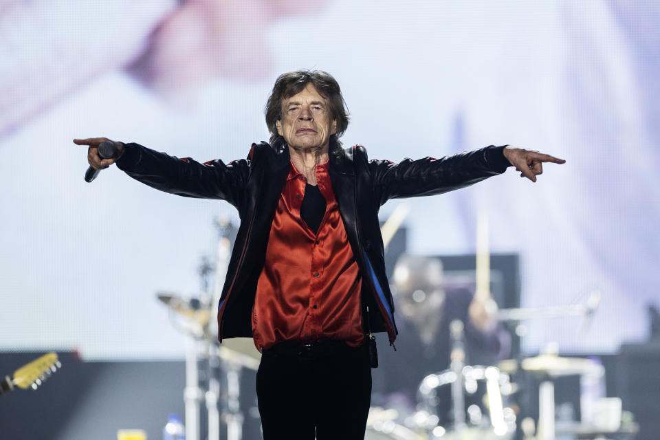 Mick Jagger onstage