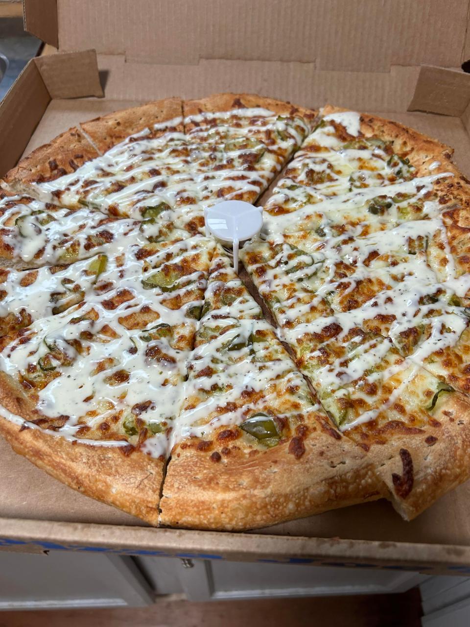 The Real Dill pickle pizza returns this May to Pizza Joe's.