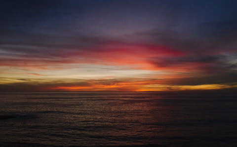 Another colourful sunset over the Pacific Ocean - Credit: Farhad Samari