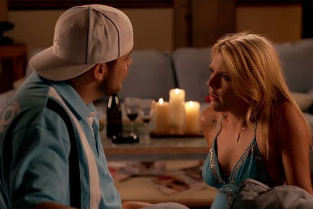 <p>HBO</p> (L-R) Jerry Ferrara and Busy Philipps on 'Entourage'.