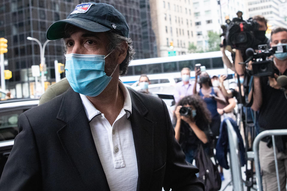 Michael Cohen after being released from federal prison on July 24, 2020. Source: Getty