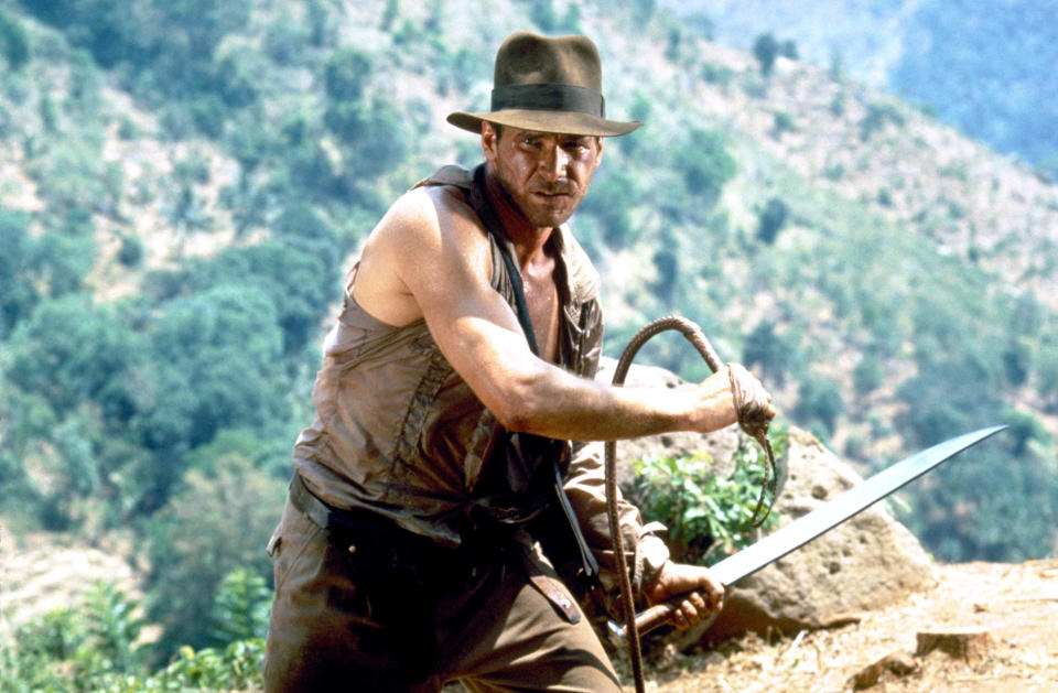 Harrison Ford in "Indiana Jones and The Temple of Doom"