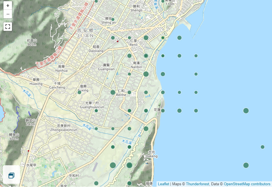 昨（14日）發生42起有感地震，創近年來單月次數新高（圖／中央氣象局）