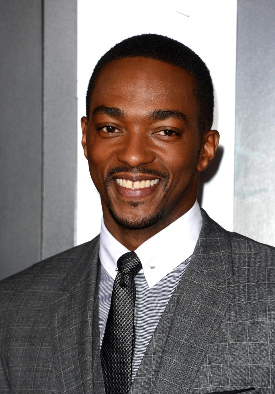 HOLLYWOOD, CA - JANUARY 07: Actor Anthony Mackie arrives at Warner Bros. Pictures' "Gangster Squad" premiere at Grauman's Chinese Theatre on January 7, 2013 in Hollywood, California. (Photo by Jason Merritt/Getty Images)