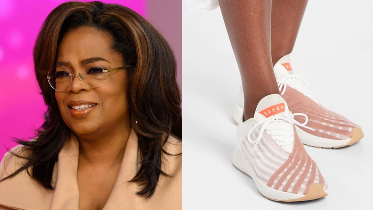 Oprah and hearth rose Saysh One sneakers