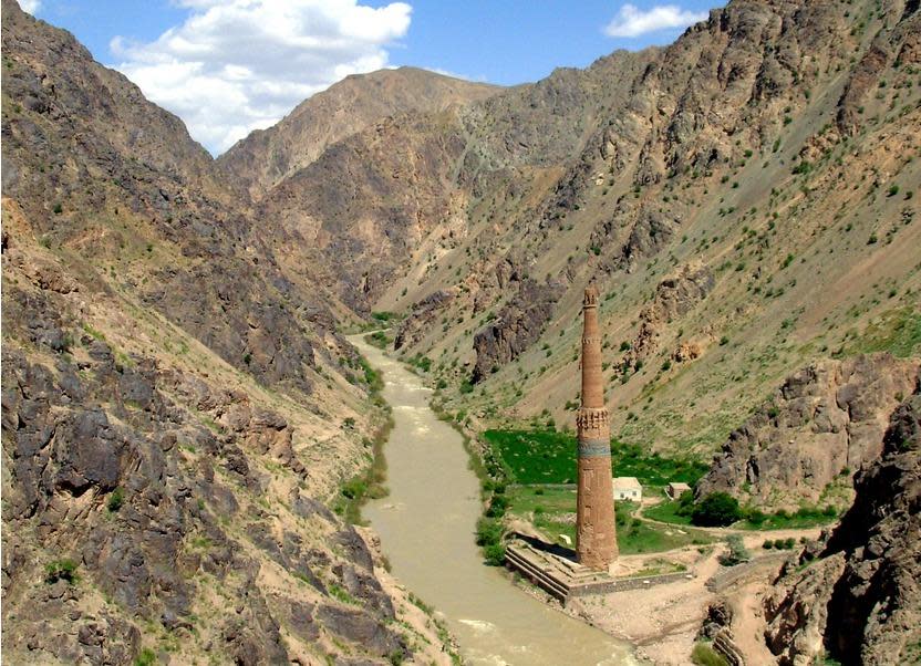 The minaret of Jam in Afghanistan, where Leeming would like to return (David Adamec via Wikimedia Commons/cc by 2.0): David Adamec via Wikimedia Commons (cc by 2.0)