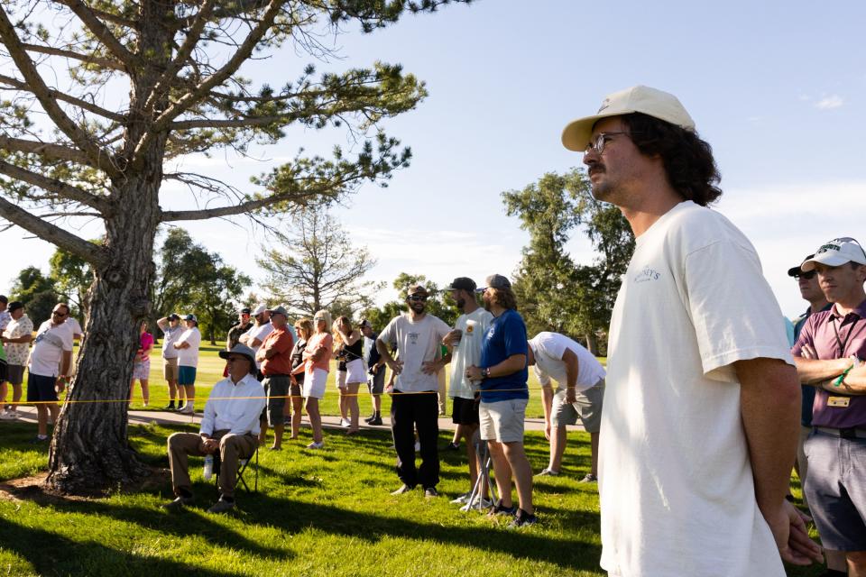 Onlookers watch the Utah Championship, part of the PGA Korn Ferry Tour, at Oakridge Country Club in Farmington on Sunday, Aug. 6, 2023. | Megan Nielsen, Deseret News