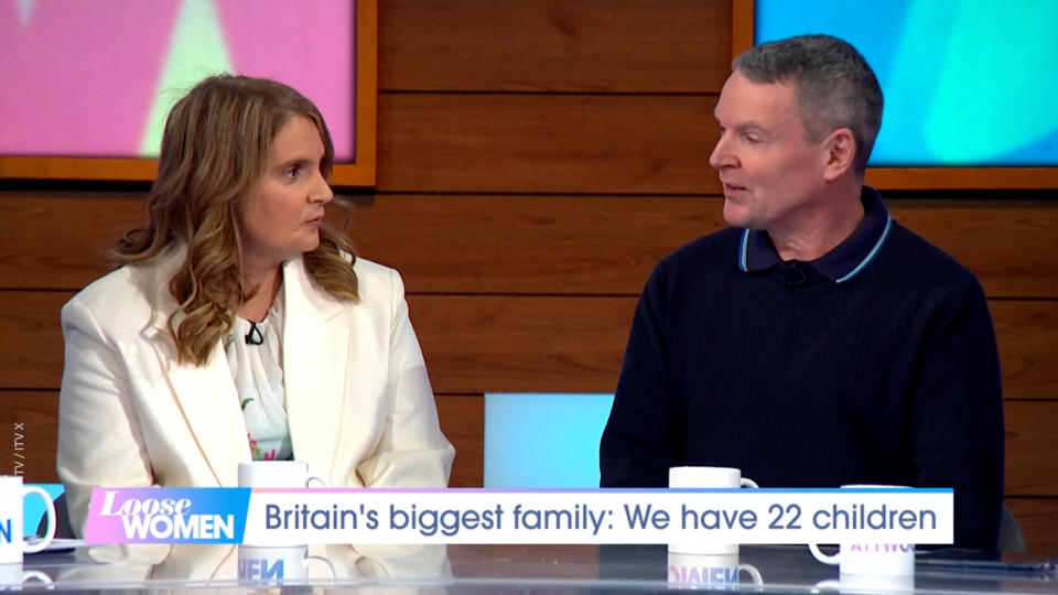 Britain's biggest family who have 22 children. (ITV screengrab)