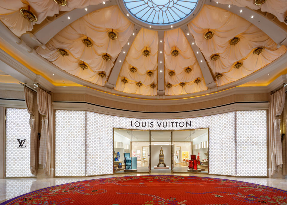 The exterior of the new Louis Vuitton store. Photo by Brad Dickson.