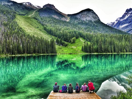 Canadian Rockies adventure is ideal for a female solo traveller (Trek America Lake Louise)