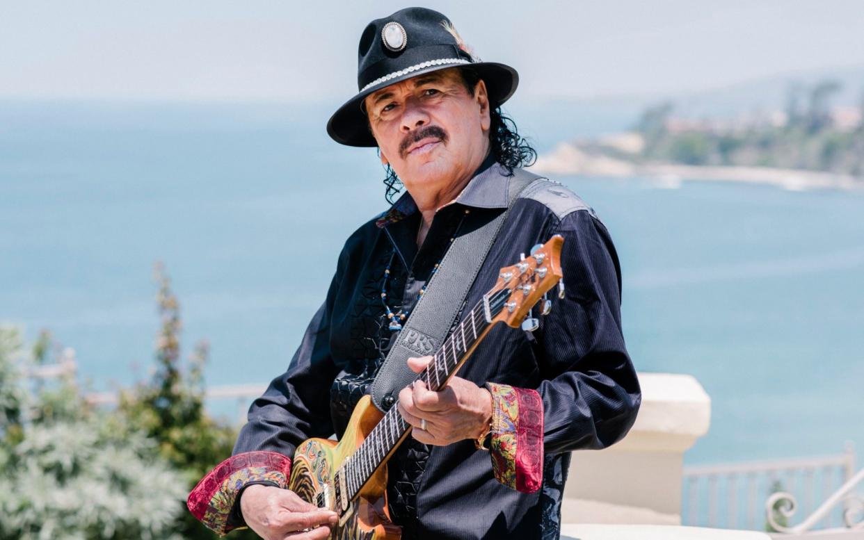 Soaring soloist: Carlos Santana - John Francis Peters/New York Times/Redux/Eyevine