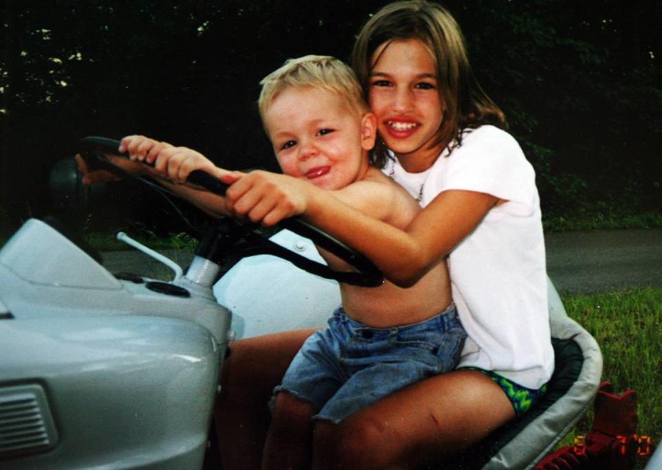 Kara Kopetsky and her little brother, Thomas.