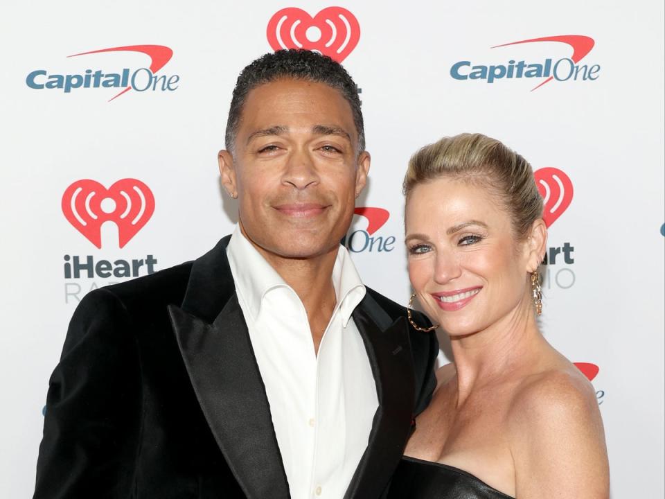 TJ Holmes and Amy Robach recount their recent JetBlue flight to Los Angeles, California (Getty Images for iHeartRadio)