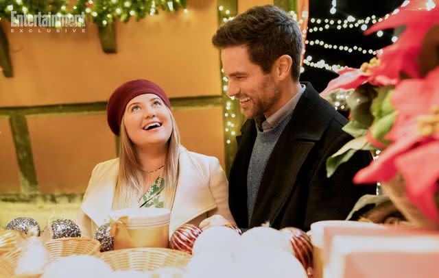 2023 Hallmark Media/Photographer: Simon Varsano Jaicy Elliot, Brant Daugherty in 'Joyeux Noel'