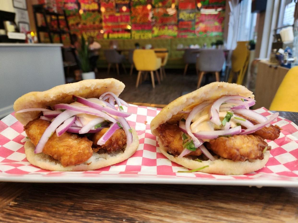 Panka Peruvian Chicken changed its name to Panka Coffee & More and added sandwiches to the mix, including arepas.