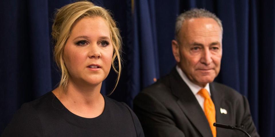 Amy Schumer and Chuck Schumer