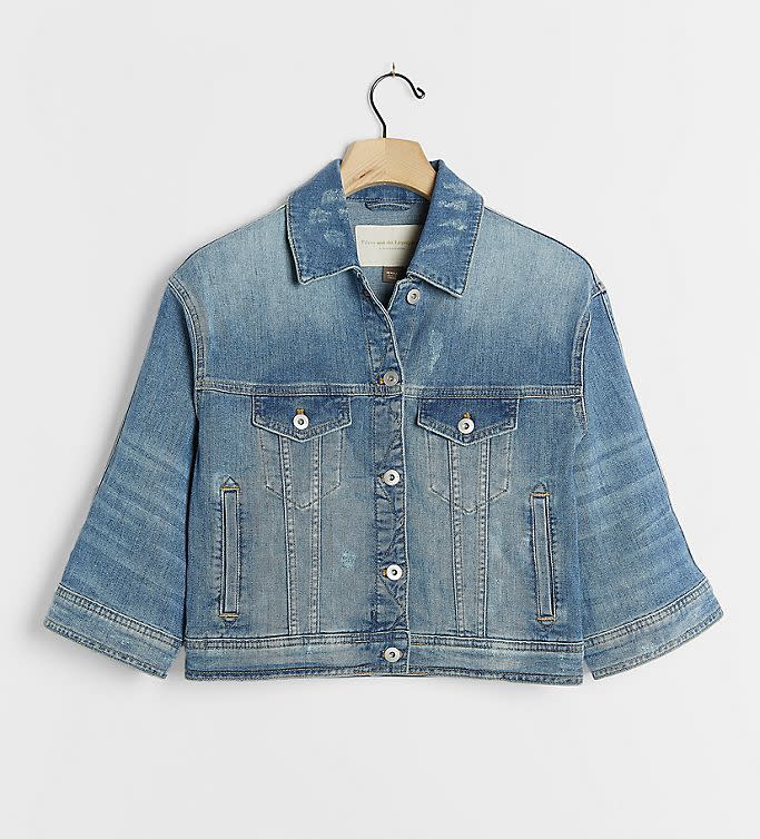 Pilcro Dolman-Sleeved Denim Jacket. Image via Anthropologie.