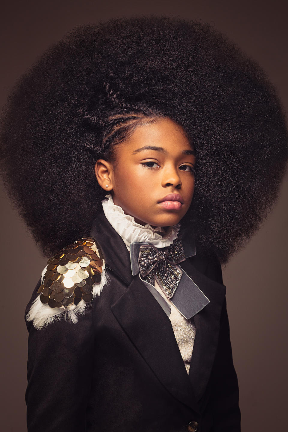 Zoie commands attention with her huge Afro. (Photos: CreativeSoul Photography; Hairstyling: Lachanda Gatson)