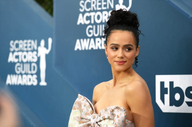 <p>Nathalie Emmanuel at the 2020 Screen Actors Guild Awards.</p>