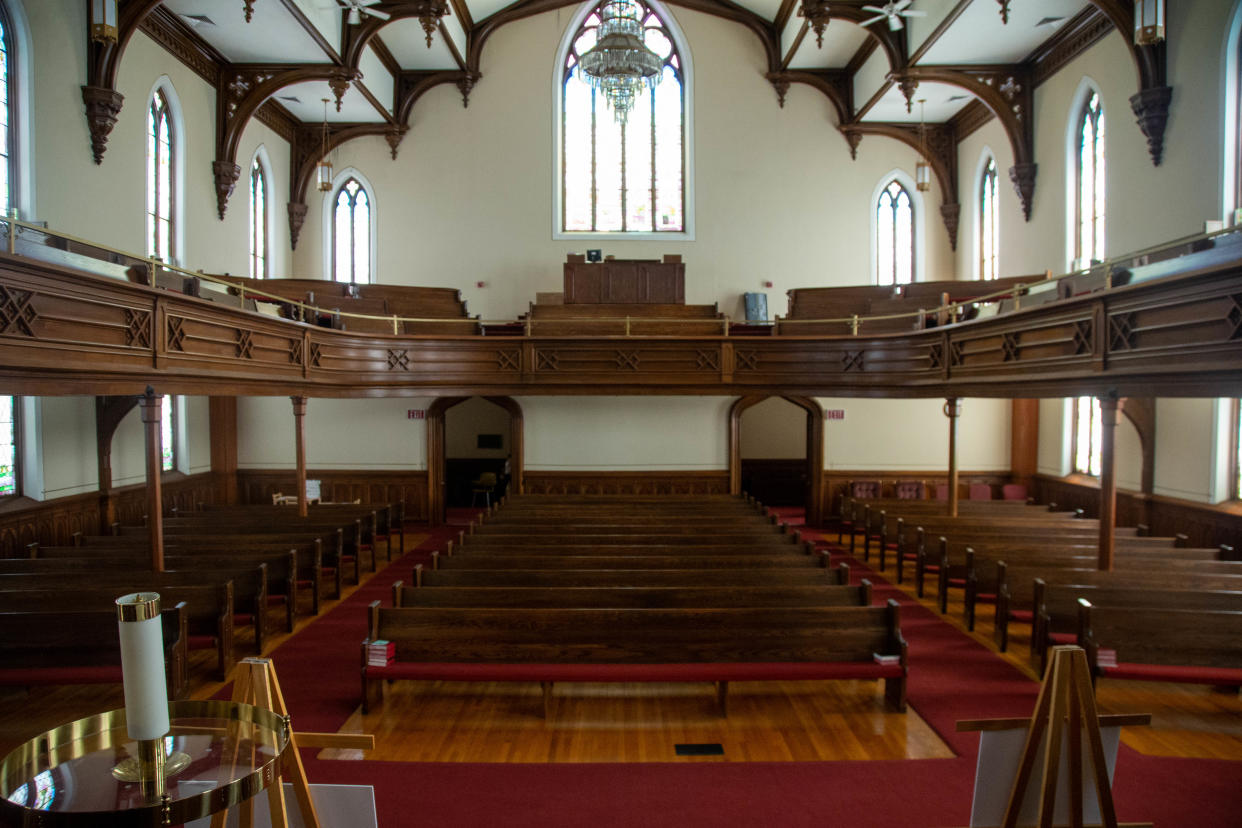 Interior of the Trinity United Methodist Church, on Thursday, June 9, 2022, in Lafayette.