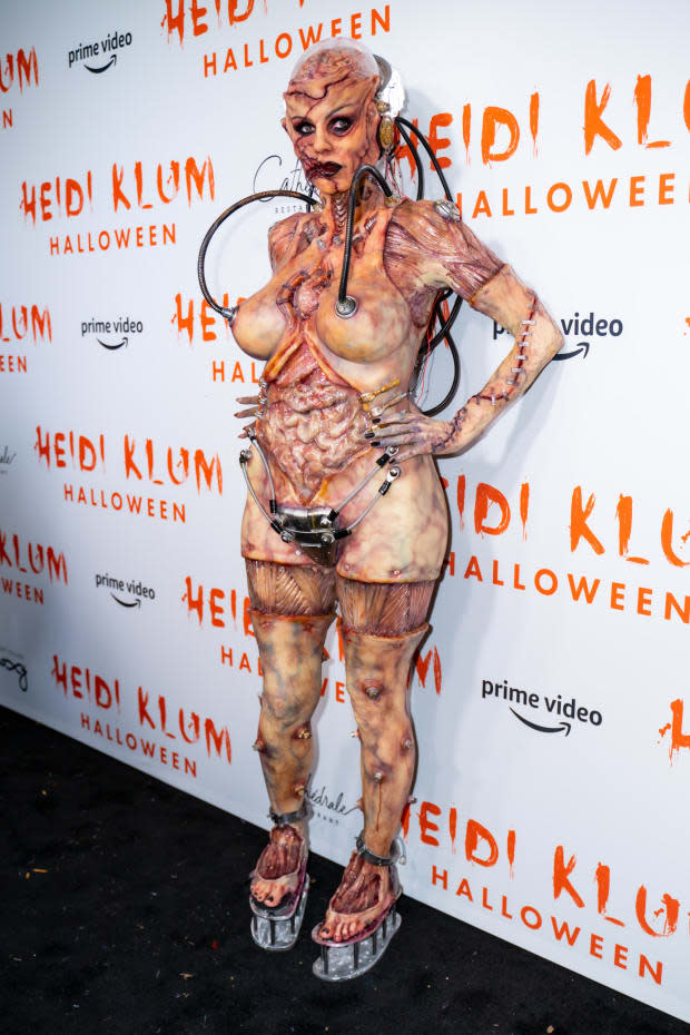 <em>Heidi Klum at her Annual Halloween Party at Cathédrale. Photo: Gotham/Film Magic</em>