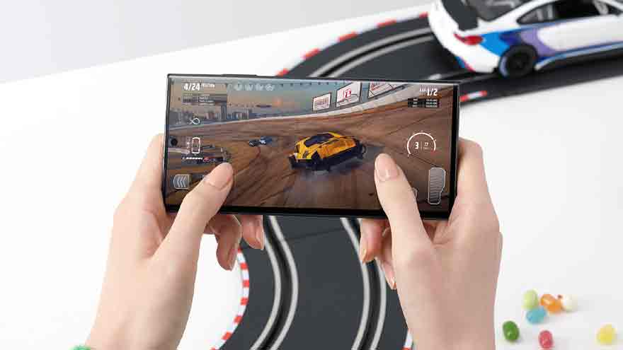 Un juego móvil en el Samsung Galaxy S23 Ultra.