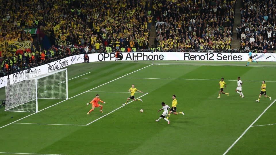 Vinícius played a key role in Madrid's double-winning season last year, including scoring in the Champions League final against Borussia Dortmund. - Ryan Pierse/Getty Images