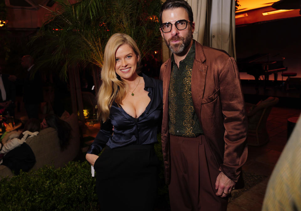 Alice Eve and Zachary Quinto
