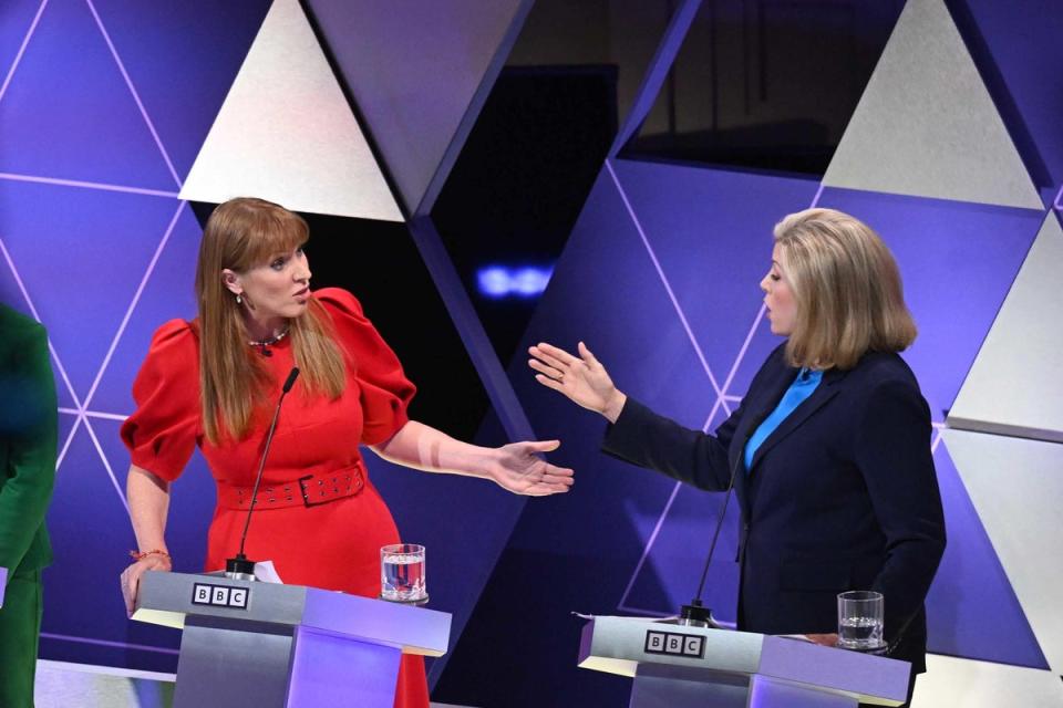 Angela Rayner and Penny Mordaunt engaged in heated exchanges (Jeff Overs/PA) (PA Wire)