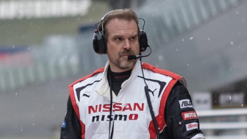 David Harbour as Jack Salter in “Gran Turismo” (Sony Pictures)