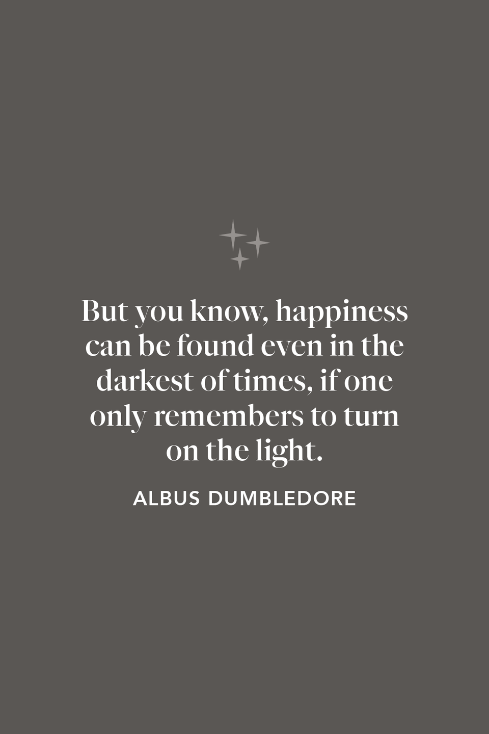 Dumbledore on light and joy